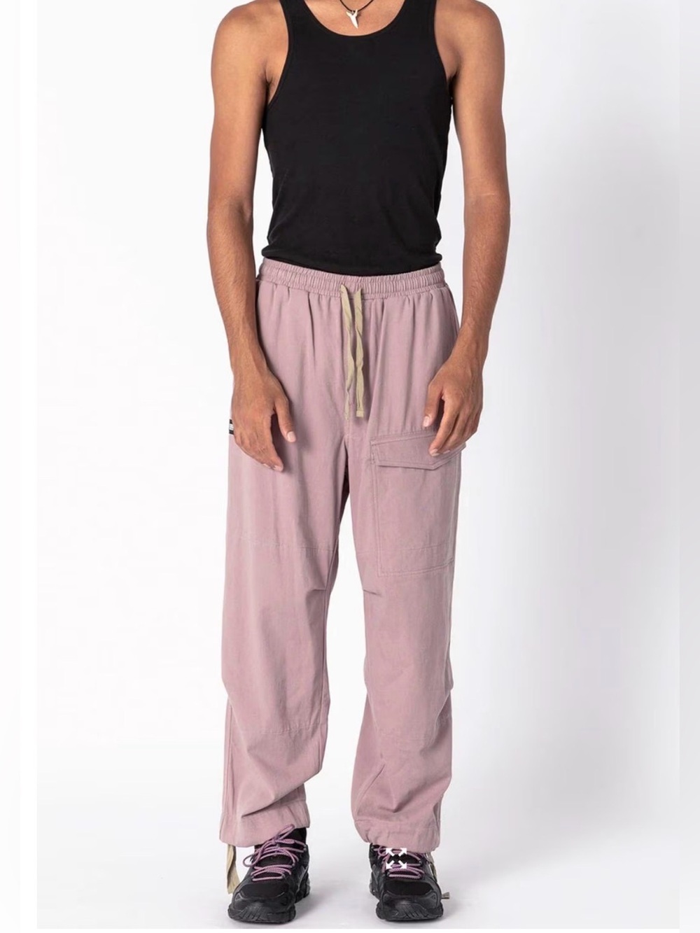 NWT Double rainbouu Mauve EZ cargo pants size S